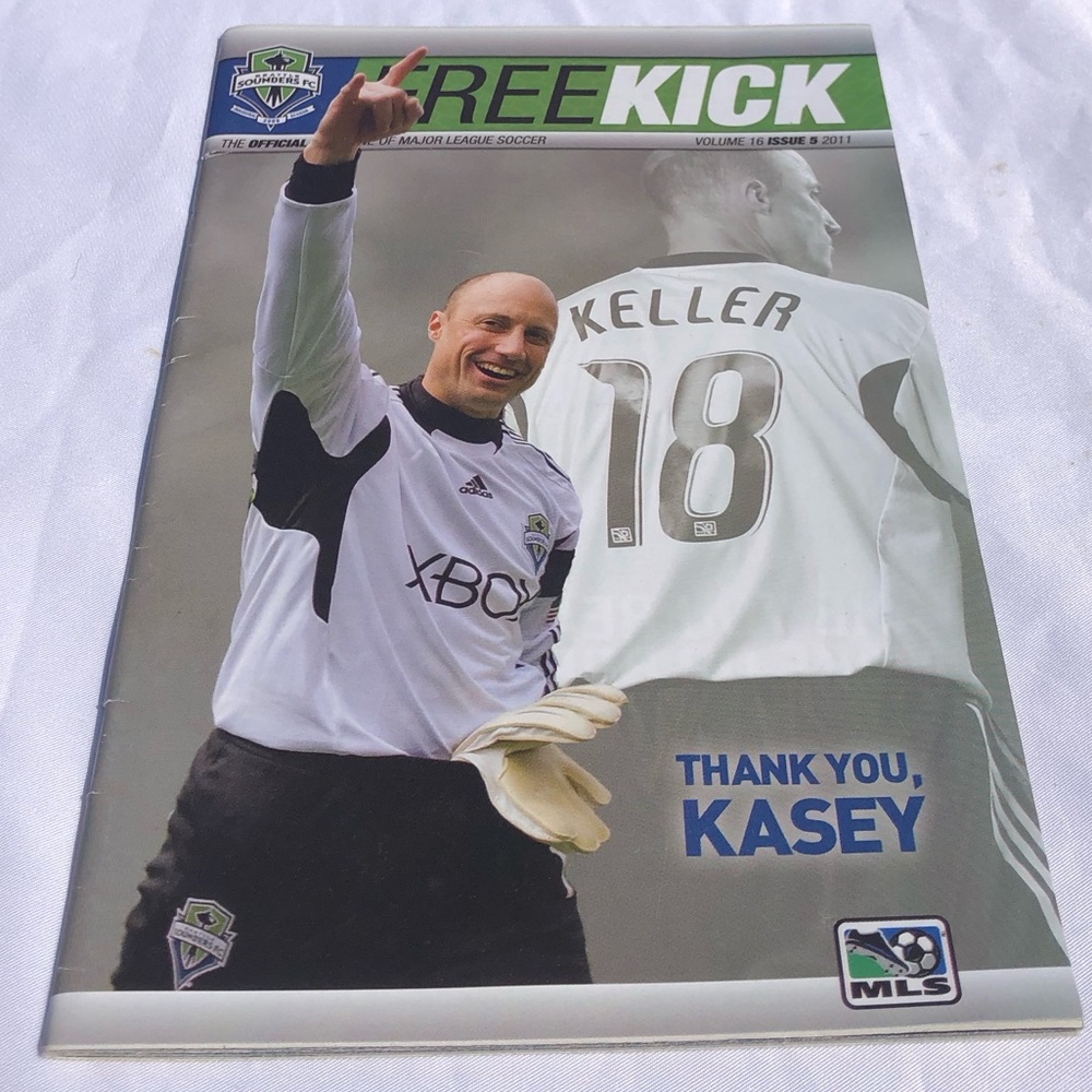 HALL OF FAMER: 2011 Kasey Keller Seattle Sounders Last season program